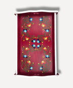 Deep Red - Hand Painted Wooden Tray
