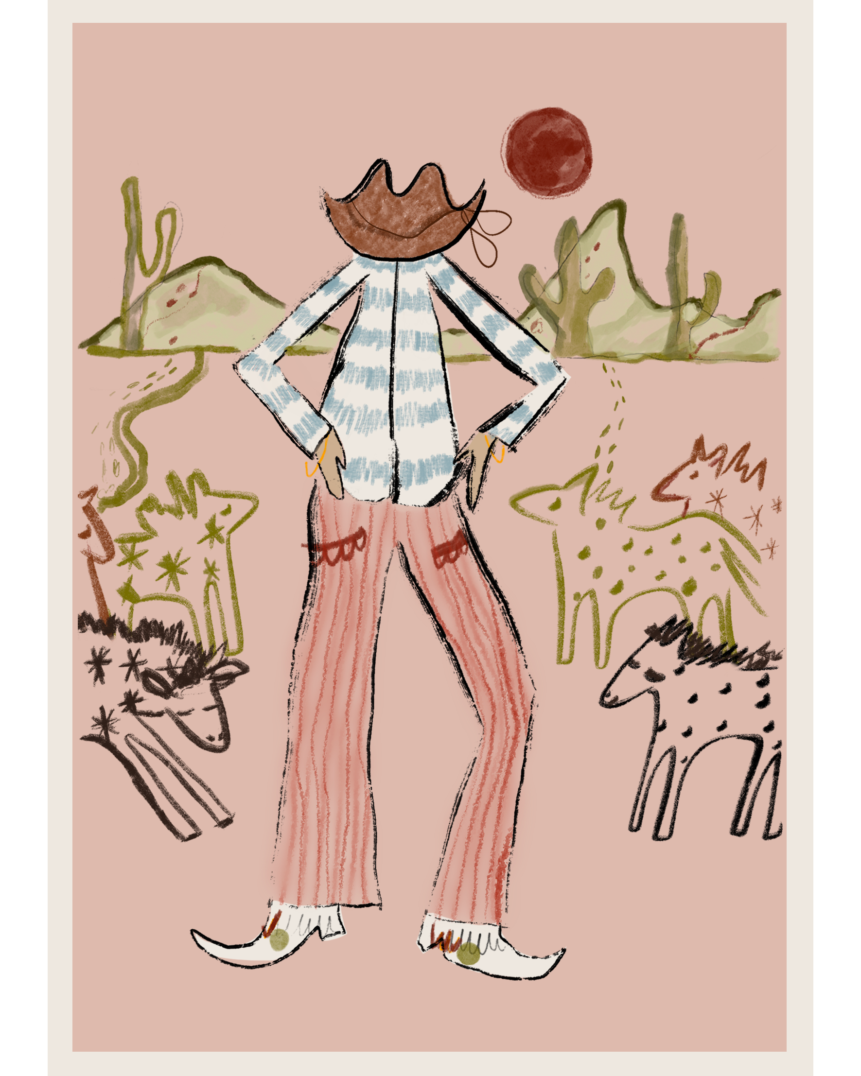 Desert Dance, Print