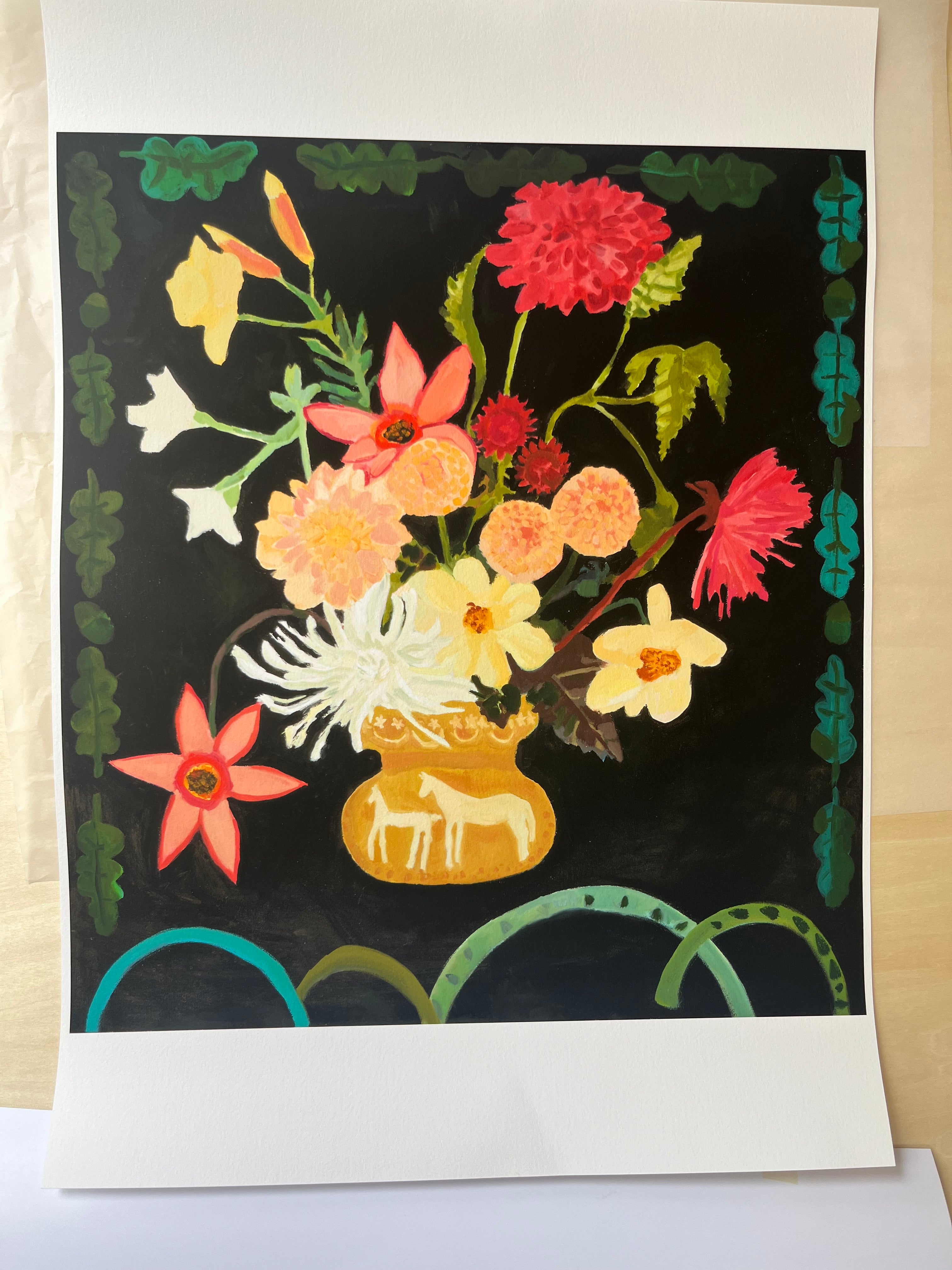 Foals Flowers, Print