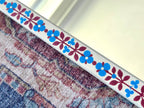 Hand Painted Folk Mirror, Cream