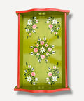 Lime Green - Hand Painted Wooden Tray
