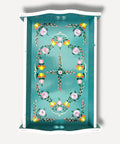 Teal - Hand Painted Wooden Tray