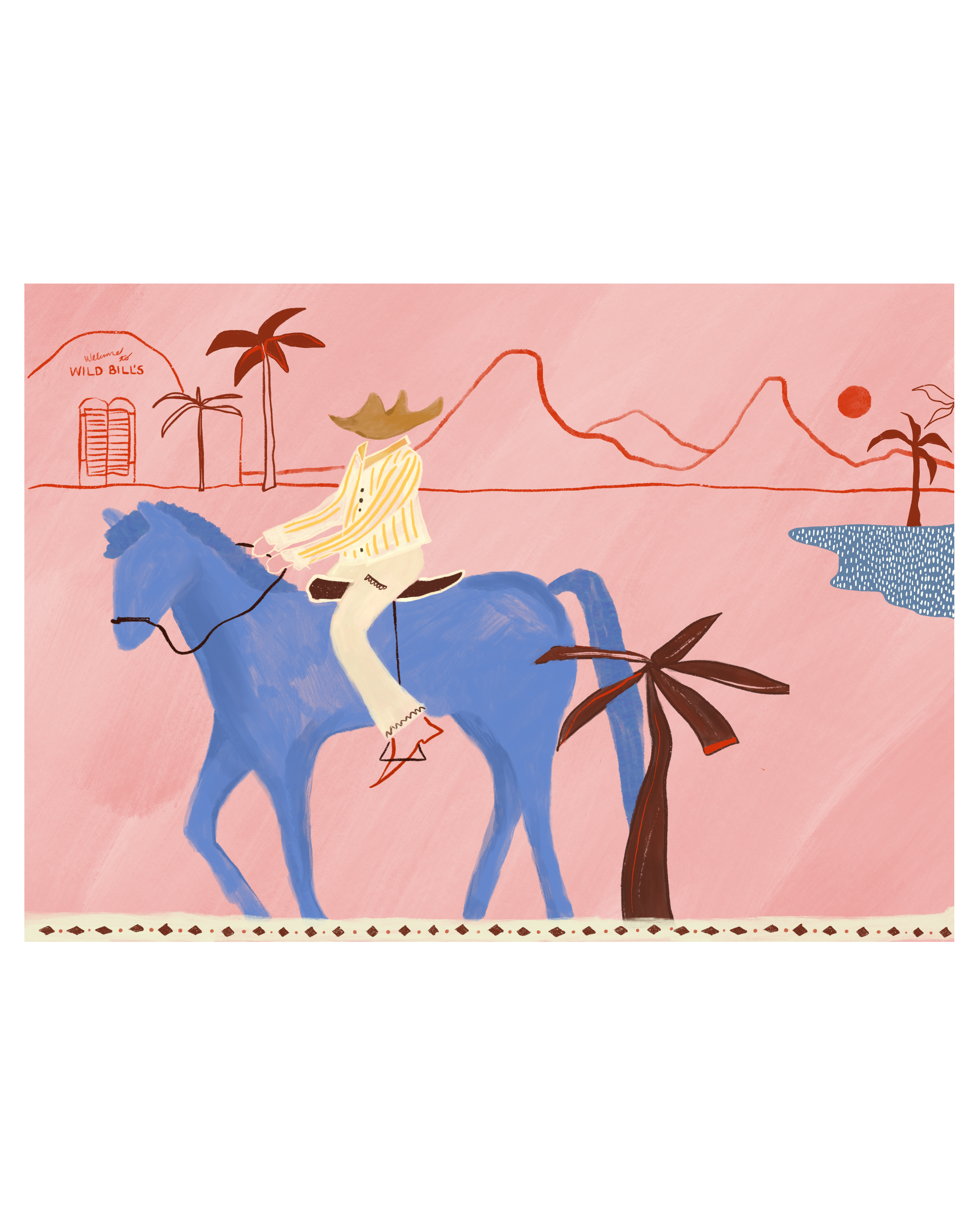 Wild Bills Cowboy Print, Print