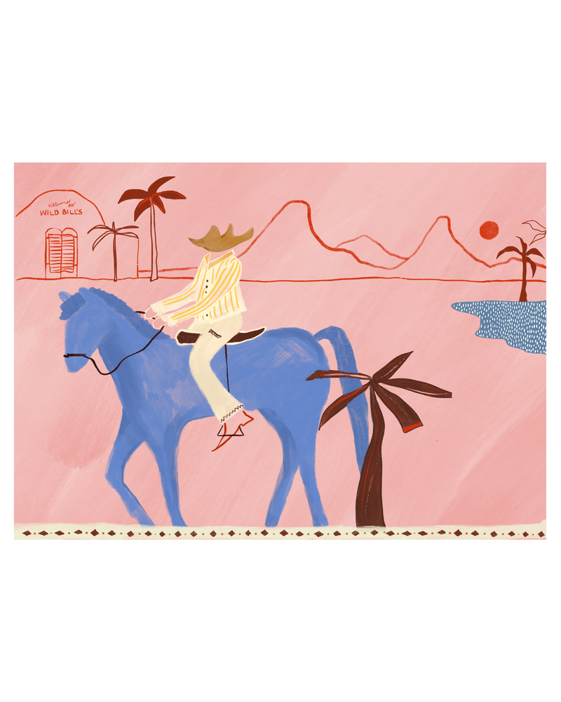 Wild Bills Cowboy Print, Print