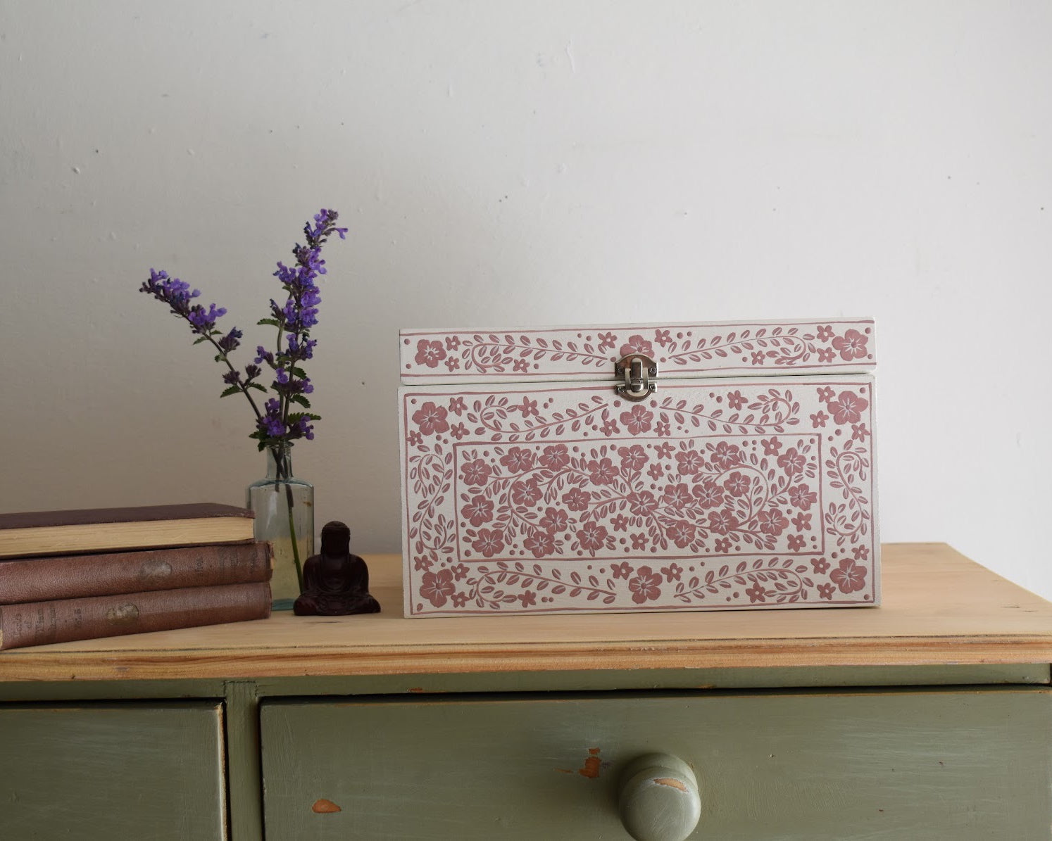 Pink and Cream Decorative Keepsake Box