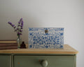 Blue and Cream Decorative Keepsake Box