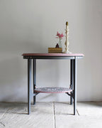 Grey and Pink Folk Floral Table